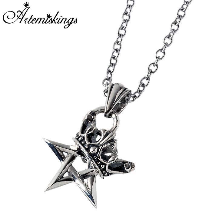 アルテミスキングス ARTEMIS KINGS 王冠 五芒星 シルバー ネックレス AKP0120AKCN0011