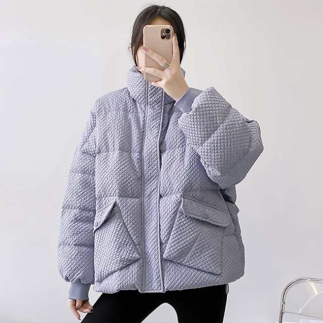 【3日で出荷】ダウンコート ダウンジャケット レディース ショート オフィス カジュアルアウター 秋冬 マット ストレッチ ストレッチ シームレス 軽量