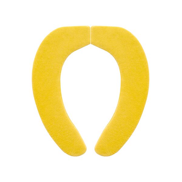 （まとめ） サンコーおくだけ吸着 HOKAテックベンザシート イエロー KF-66 1組 [x5セット]