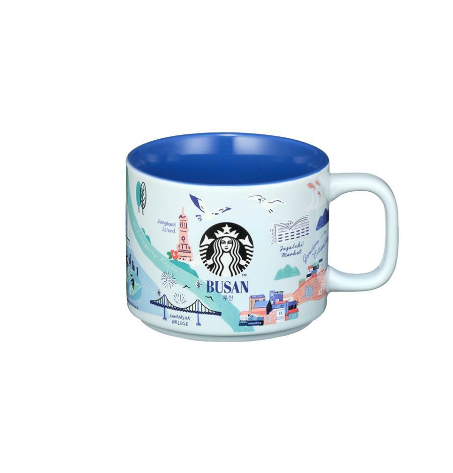 アンニョン 釜山(BUSAN) マグカップ 355ml + パンフレット同封 韓国スターバ グッズ