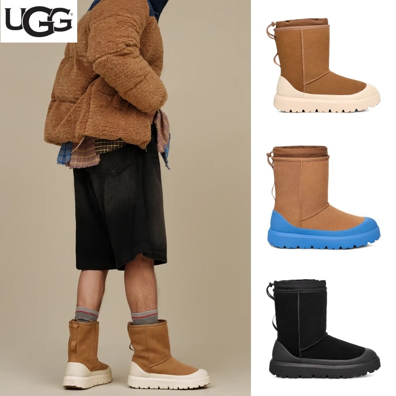 UGG Classic Short Weather Hybrid / アグ スエード ロゴ エンボス ブーツ クラシック ショートウェザー ハイブリッド
