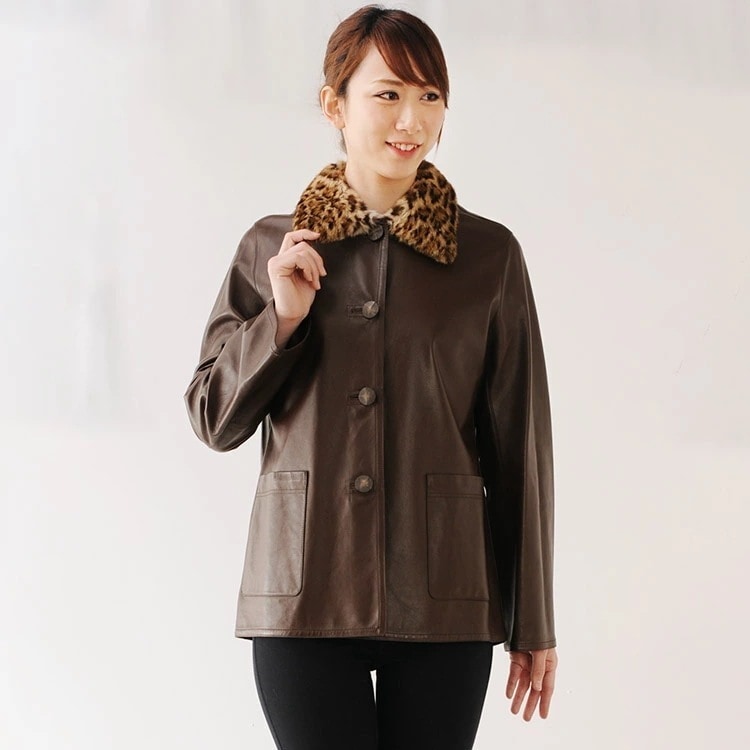 ラムジャケットリバーシブルラビット襟 27,170円