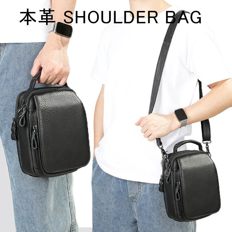 ショルダーバッグ 本革 メンズ 本革バッグ 小さい 小さめ スマホバッグ ビジネスバッグ 通勤 出張 旅行 お出かけ コーデ メンズバッグ シンプル カジュアル