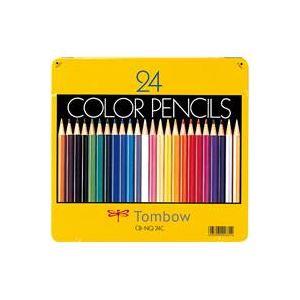（まとめ）トンボ鉛筆 色鉛筆 CB-NQ24C 24色 缶入 (×3セット) 5,416円