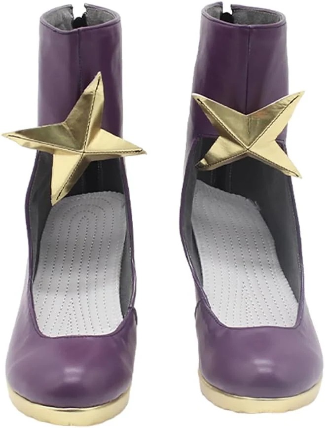 コスプレ靴 魔法少女にあこがれて 柊うてな 悪の女幹部 変装用 下駄 シューズ 長靴 コスプレ クリスマス ハロウィン