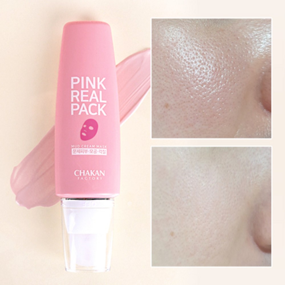 (1+1) 優れたファクトリー毛穴収縮パック皮脂角質ブラックヘッド取り外し泥水湿気ウォッシュオフピンクリアパック