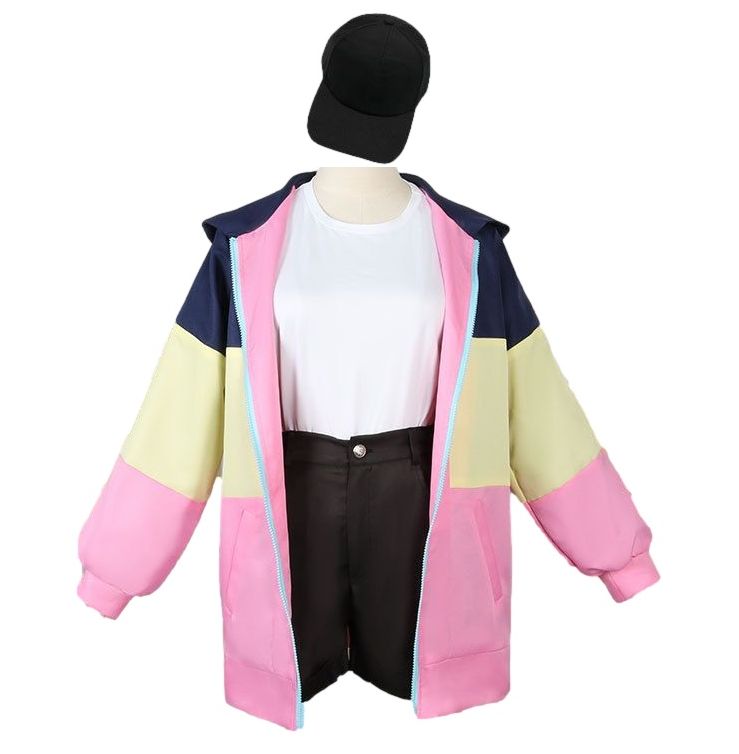 パリピ孔明 風 月見英子 つきみえいこ コスチューム コスプレ衣装 4点セット サイズ S―XXL