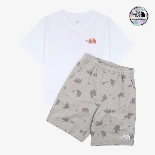 [キッズ公式] NT7US11T キッズ ブリーズウェイ セット IVORY