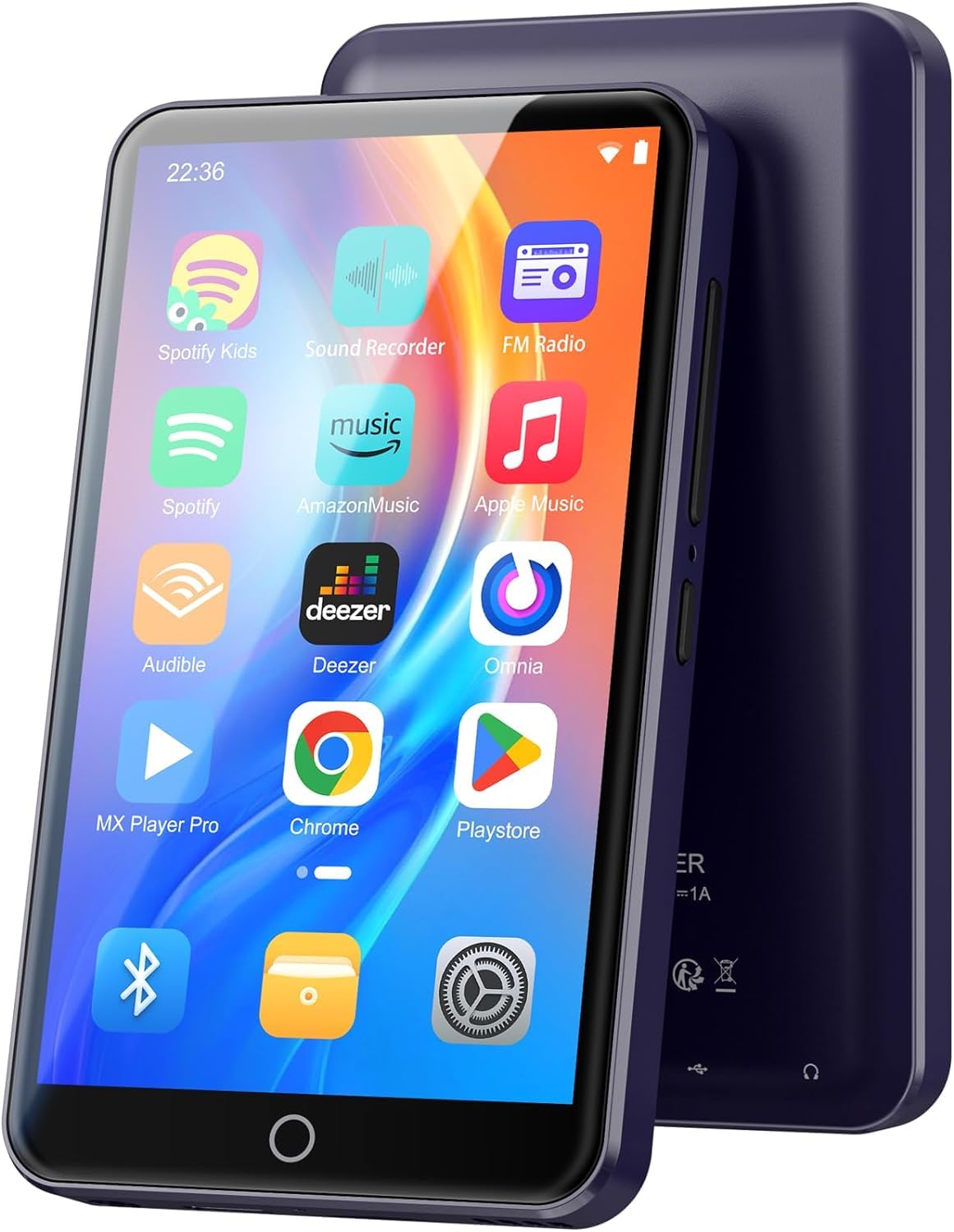 【80GBアップグレード版】4インチ Android9 MP3プレーヤー オクタコア Bluetooth WiFi搭載 音楽プレーヤー 2GB 16GB内蔵 64GB MicroSDカード付き 多機能