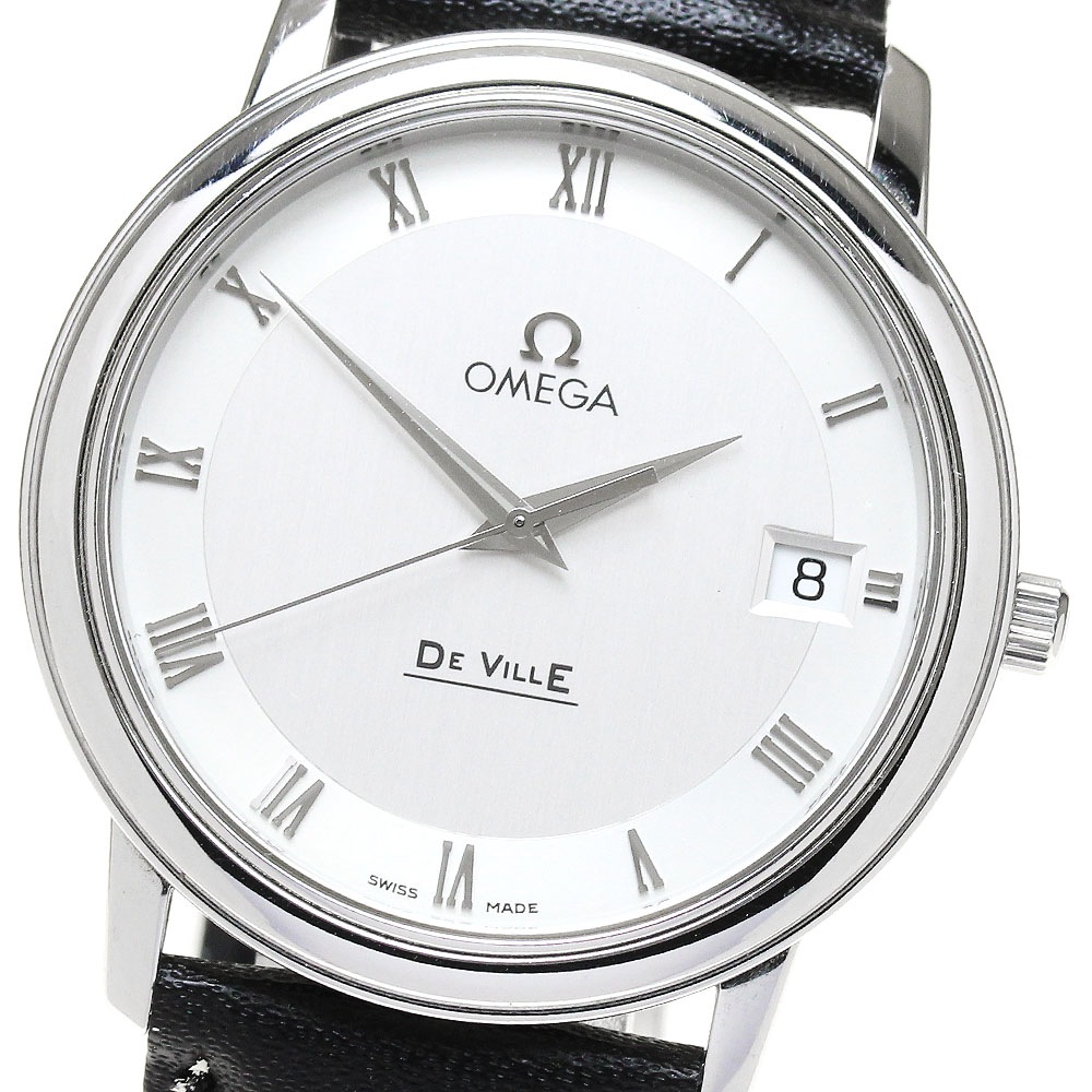 オメガ OMEGA 4810.33.01 デビル プレステージ デイト クォーツ メンズ 保証書付き_867675【中古】 138,300円