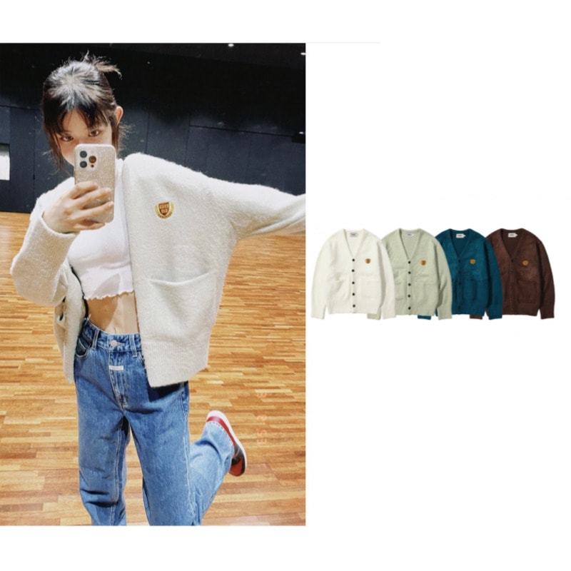 【NewJeans ダニエル着用】 NEW VARSITY LOGO CARDIGAN