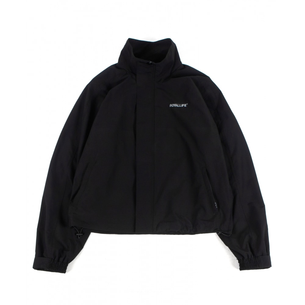 ROYALLIFE RLCHJ1101ハイネックトラックジャケット - ブラックダウンジャケット・コート