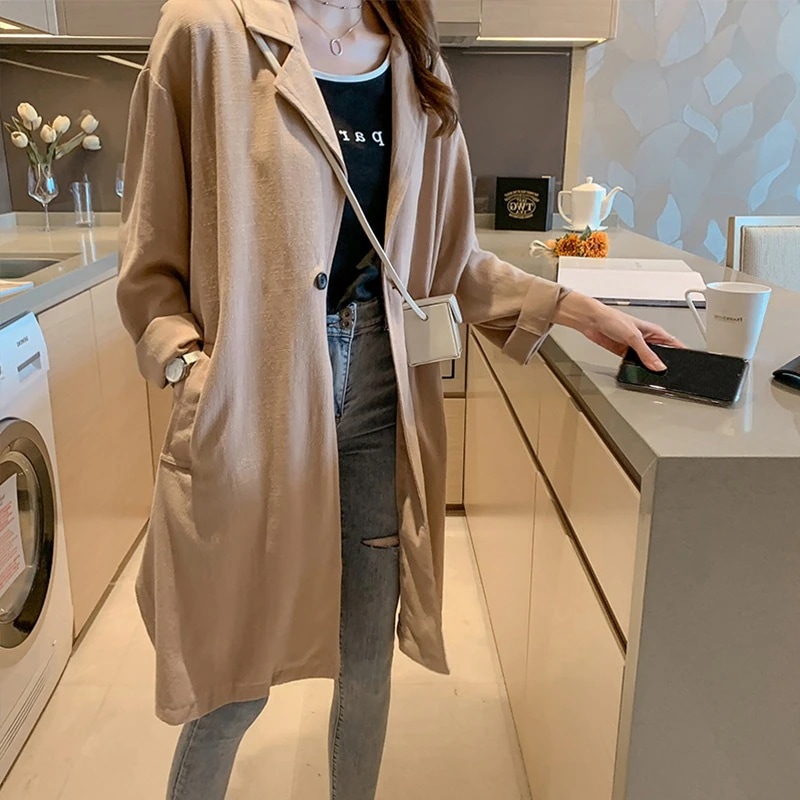 ジャケット 丈長め 長袖 テーラードカラー ドロップショルダー ポケット 無地 スリット サイドスリット アウター 春 秋 シンプル きれいめ ナチュラル カジュアル 色違い カラバリ お揃い 通学