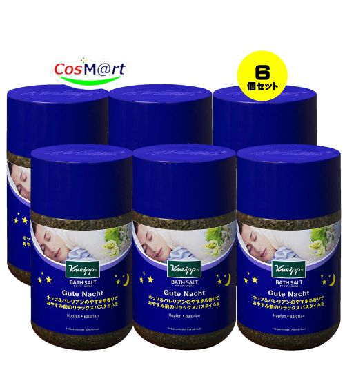 【6個セット】 クナイプ グーテナハト バスソルト ホップ&バレリアンの香り 850g 4580294850964-6