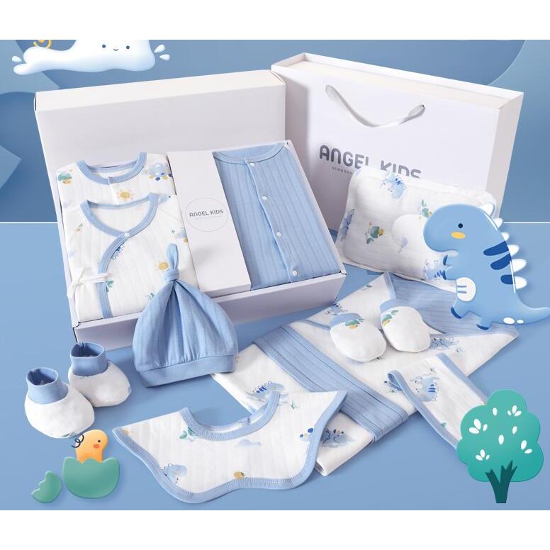 出産祝い オーガニックコットン ベビー用品 26点セット ギフト秋冬 長袖 おもちゃ ぬいぐるみ スタイ プレゼント 出産祝 御祝い ベビーに安心 男の子 女の子