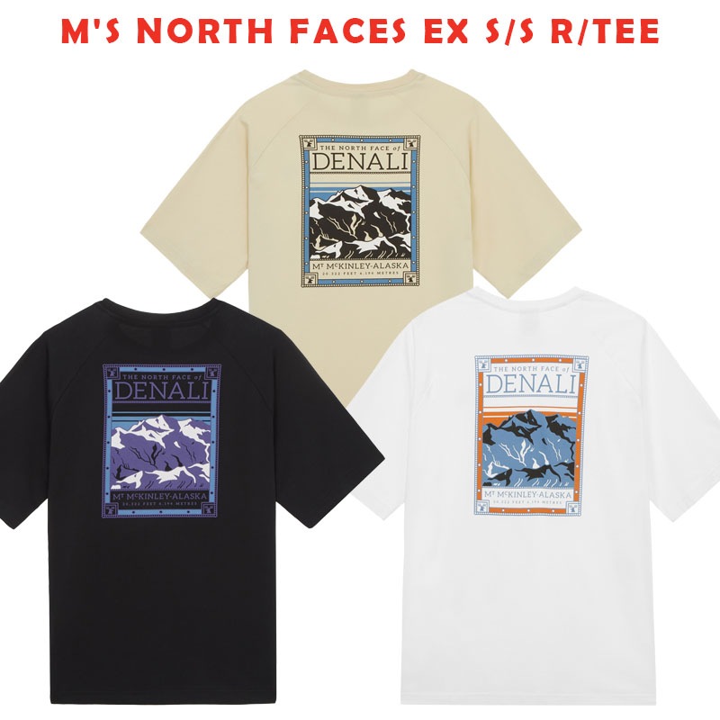 韓国正規品保証 関税負担なしNT7UR47A MS N FACES EX S S R TEEデイリー 基本 着装 男子 女子 人気 韓国 ファッション 男女共用 アウトドア