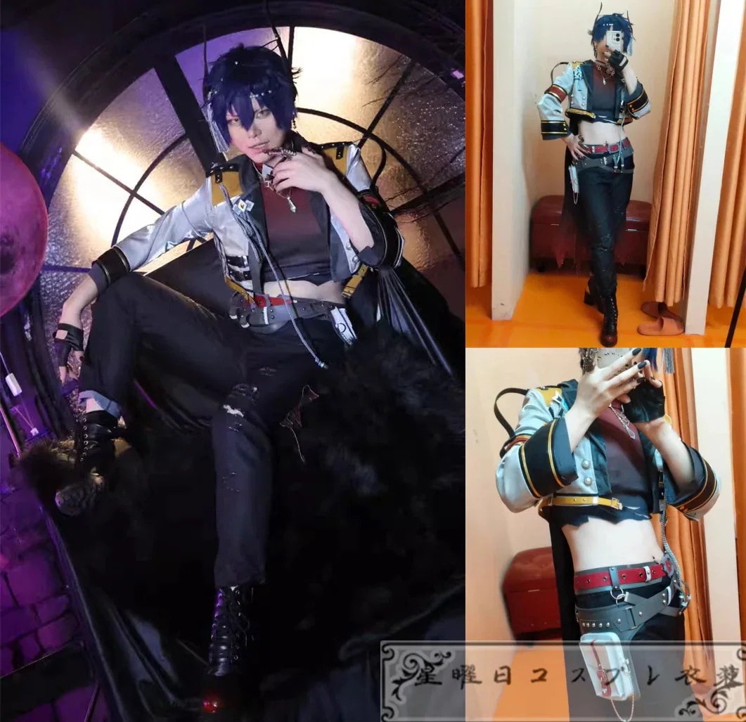 761ES あんさんぶるスターズ 漣ジュン 深淵再臨 中国版衣装 コスプレ衣装 コスチューム ハロウィン 変装 仮装
