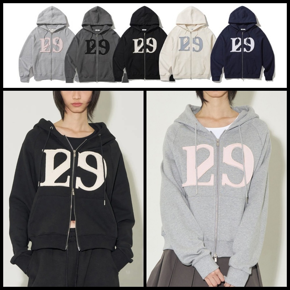【ILLIGO】129 LOGO PATCH HOODIE ZIP-UP [正規品]