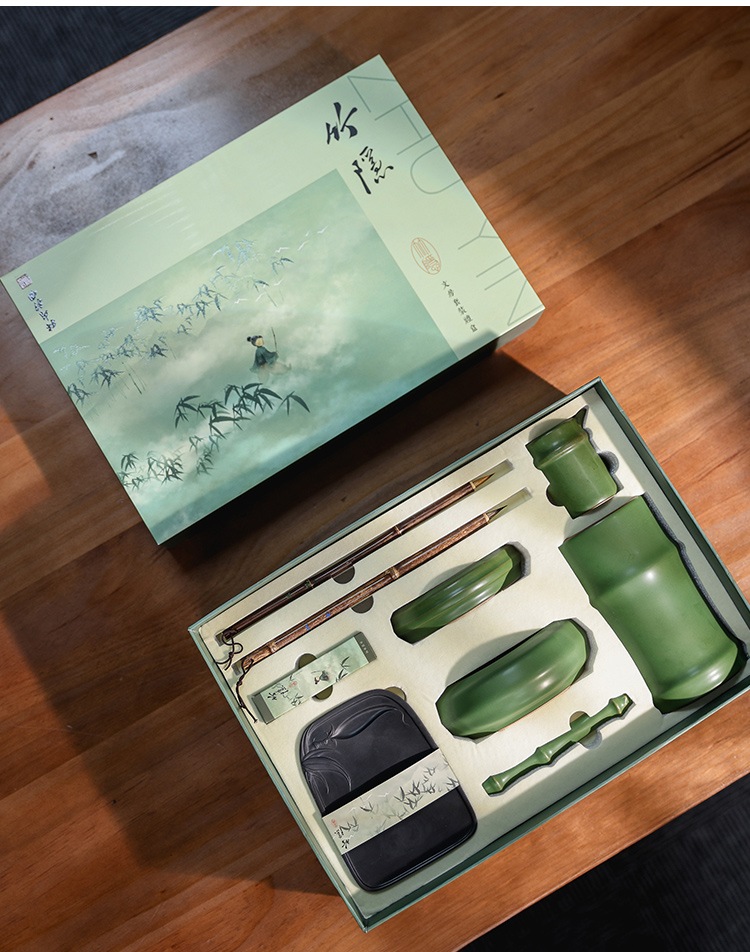 文房四宝ギフトボックス 筆と墨と硯 書道用品