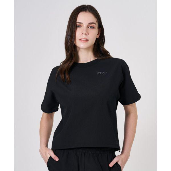 女性シアサッカーセットアップ半袖SPKMCNRS352WBLK 659971