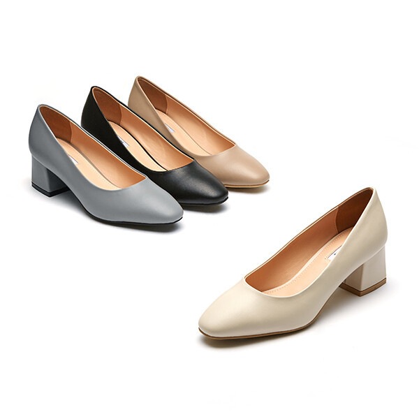 エルカント インテンス レディース ベーシック ミドルヒール パンプス LCWD94I126
