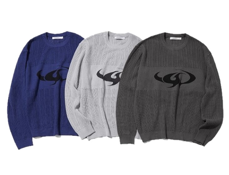 ARC MESH LOGO KNIT