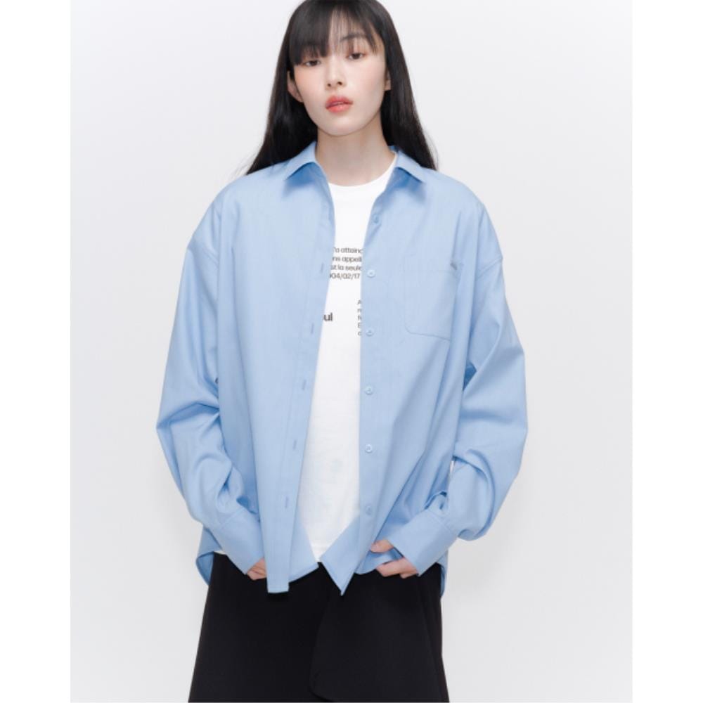 MISEKI SEOUL Classic over shirt SKY BLUE MSK251SH01SB