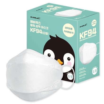 KF94 微細粉塵 黄砂 防疫マスク 韓国産 白 小 50枚 個別包装 子供