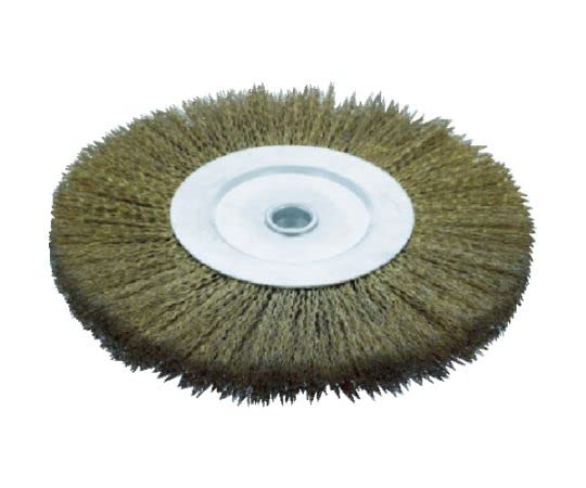 TRUSCO(トラスコ) ホイルブラシ Φ200X16mm穴 真鍮メッキ鋼線 線径0.35 TB-6