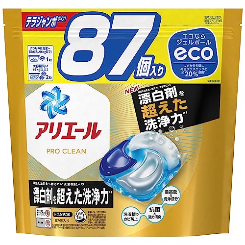 アリエール 洗濯洗剤 ジェルボール4D プロクリーン 詰め替え 87個