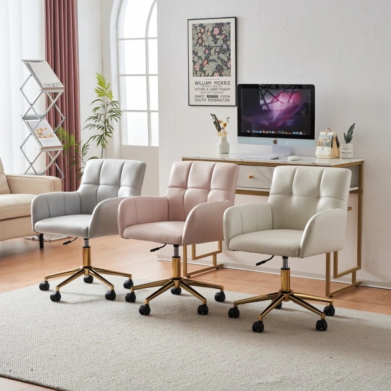 デスクチェア チェア 椅子 おしゃれ 疲れにくい 在宅ワーク オフィス オトナかわいい シンプル 回転 昇降 肘あり 背もたれあり モダン 北欧 シンプル