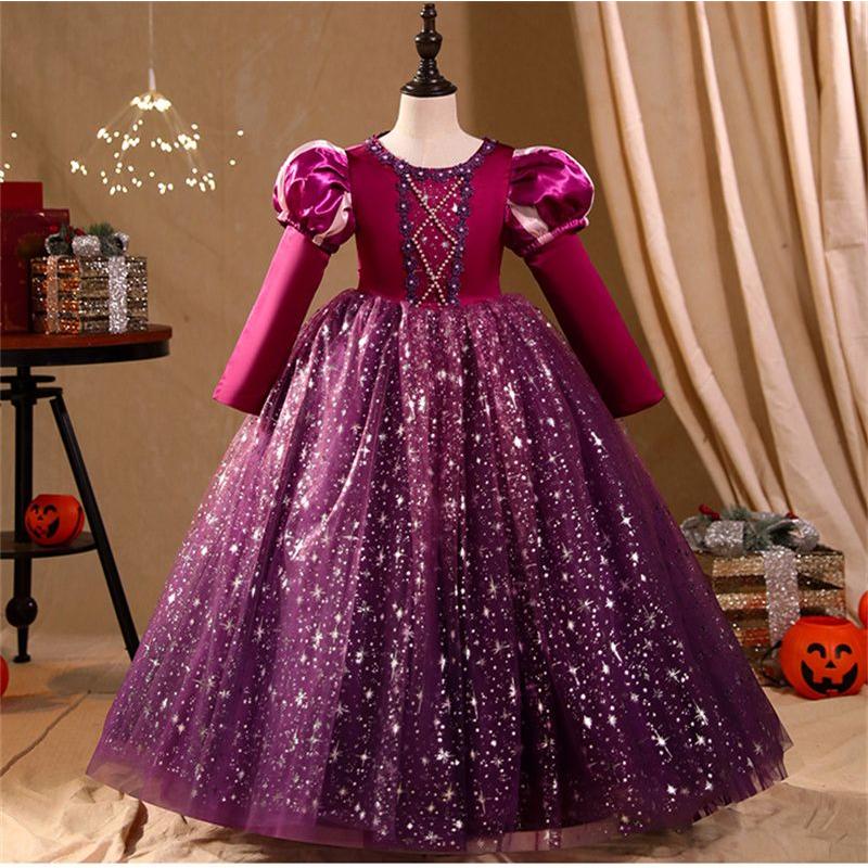 「新作入荷*2点購入で1OO円オフ」プリンセス ハロウィン キッズ ワンピース こども 衣装 子供 女子 コスプレ 衣装 長袖ドレス コスチューム 仮装 お姫様 子供 コスプレ 子どもドレス キッ
