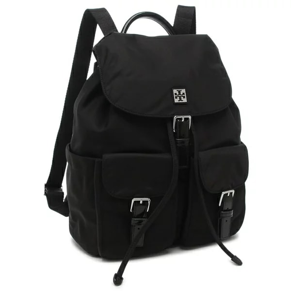 TORY BURCH リュック バックパック ヴァージニア VIRGINIA BACK PACK ロゴメタル ブラック レディース 169165 001