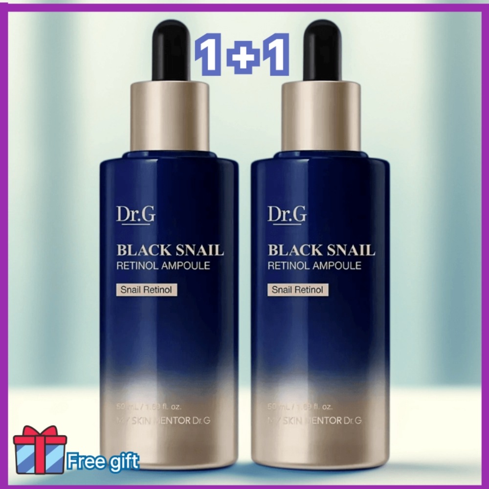 【1+1】ブラックスネイル レチノール アンプル 50ml/韓国エイジングケア/弾力/ツヤ集中美容液