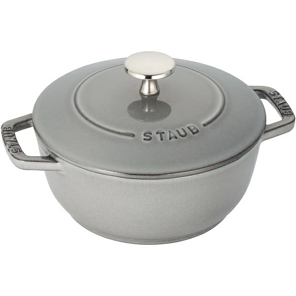 ストウブ staub Wa-NABE M 18cm グレー ワナベ 鋳物ホーロー鍋 調理器具 おすすめ 調理グッズ キッチングッズ 料理 お洒落 スタイリッシュ 話題 おしゃれ ガス直火 IH