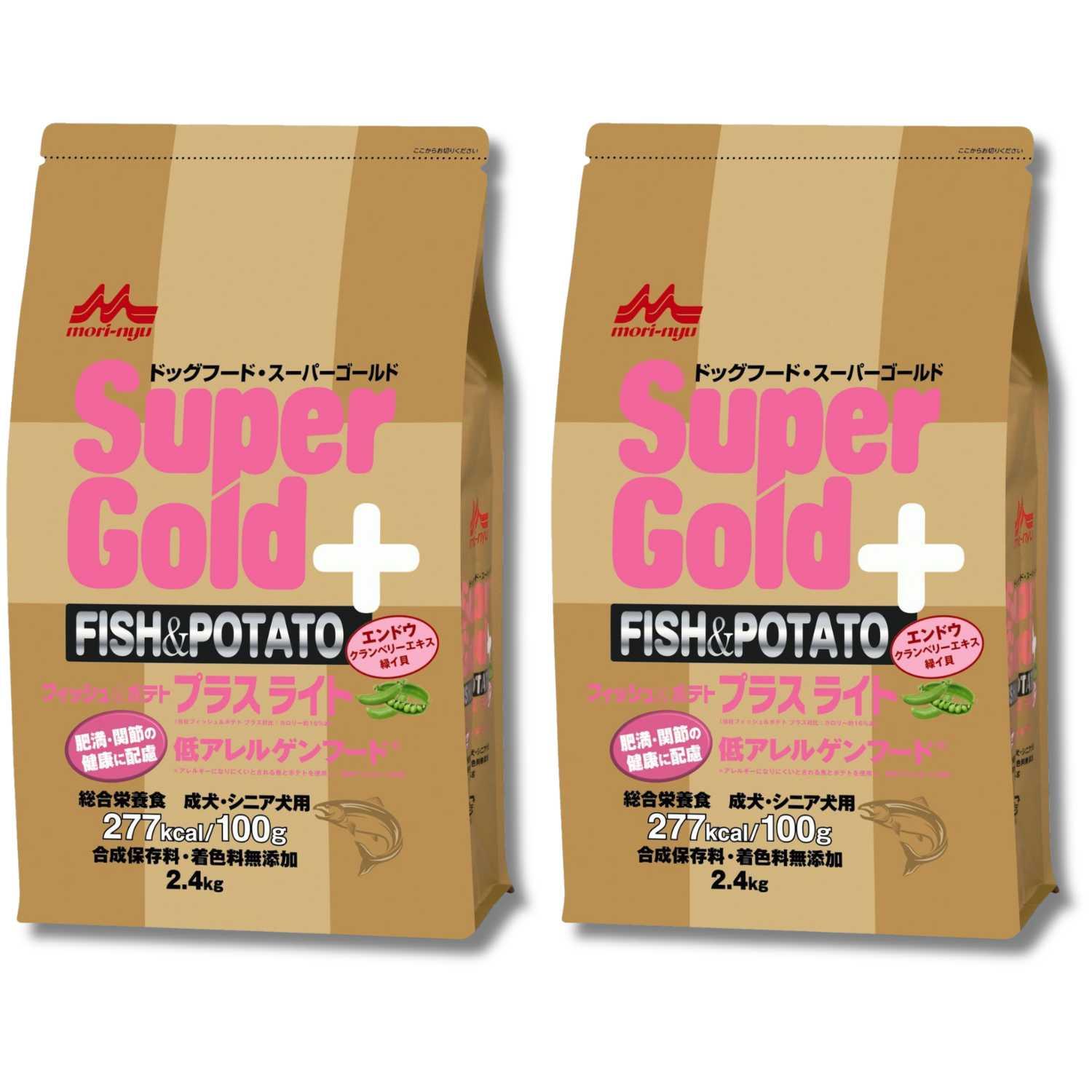 2個セット 森乳サンワールド スーパーゴールド フィッシュ&ポテト プラスライト