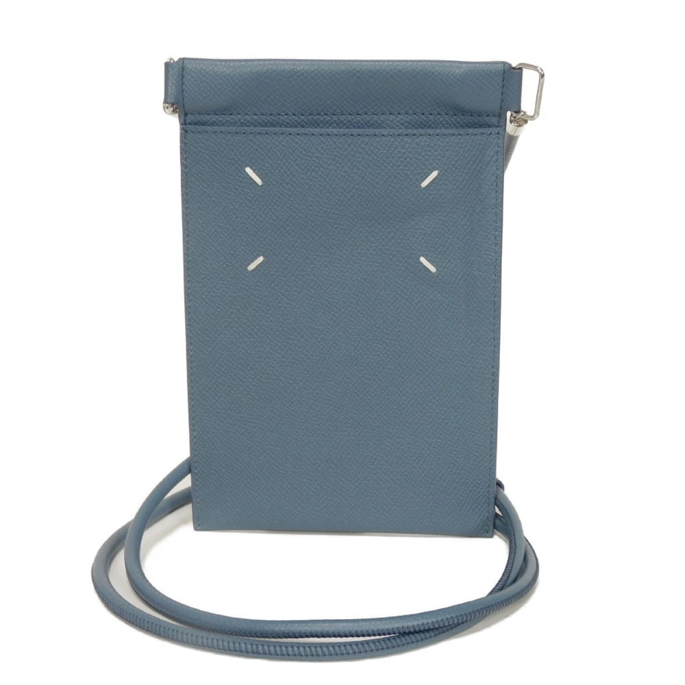 【中古】Maison Margiela ショルダーバッグ ロゴ カーフ ポシェット スマート フォン ポーチ 4ステッチ SA1VZ0002 P4745 T6099