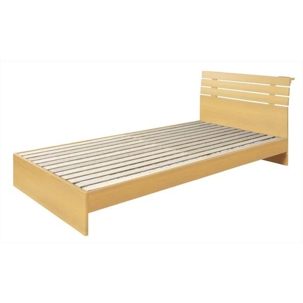 ヘッドボードとコンセント付きのシングルベッド 北欧 ナチュラル ベッド 寝室 ベッドルーム 40,390円