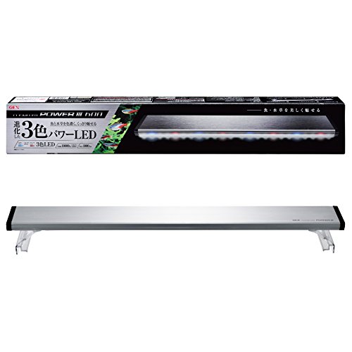 GEX クリアLED クリア LED POWER III 600 明るさ1,000lm 色温度10,000K LED3色切り替え ライトリフト付 アクアリウム 多肉植物幅60cm水槽用