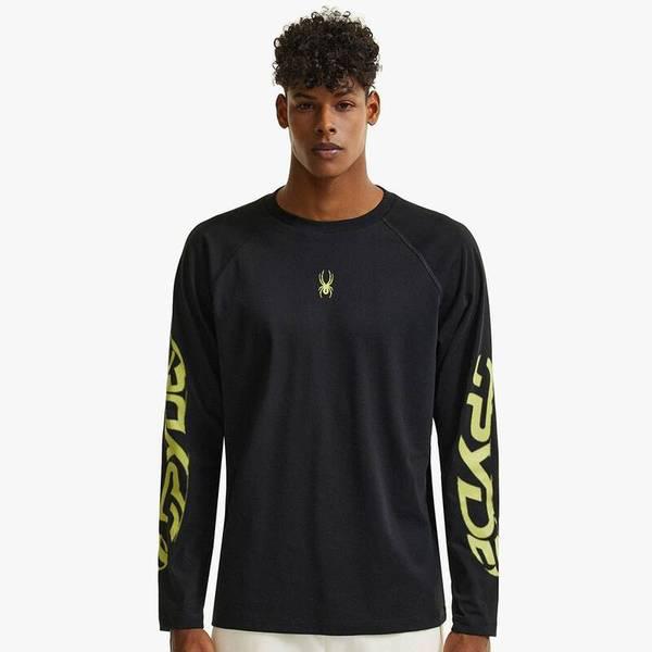 共用スリーブグラフィックロングTシャツSPHFCNRL303UBLK 709689