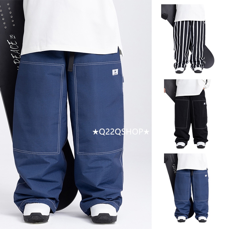 スノーボードウェア 2024 2025 単品 パンツ メンズ レディース ズボン ゆったり 黒 ボトムス ウィンタースポーツ スノボー スキーウェア スノボウェア スノーウェア 防水 防寒着 韓国風