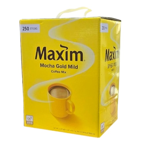 モカゴールド マイルド コーヒーミックス 12g×250本韓国即席コーヒー 大容量 インスタントスティック 甘さ控えめ マイルドタイプ 韓国人気コーヒー