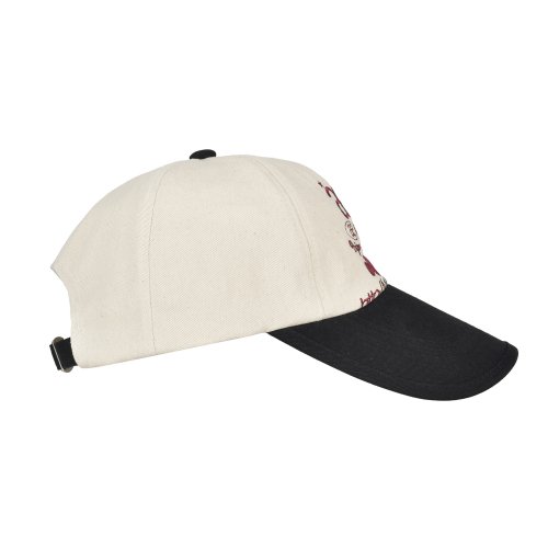【AEAE】 WEB LOGO 5 PANNEL BALL CAP - [ECRU/BLACK] キャップ 正規品