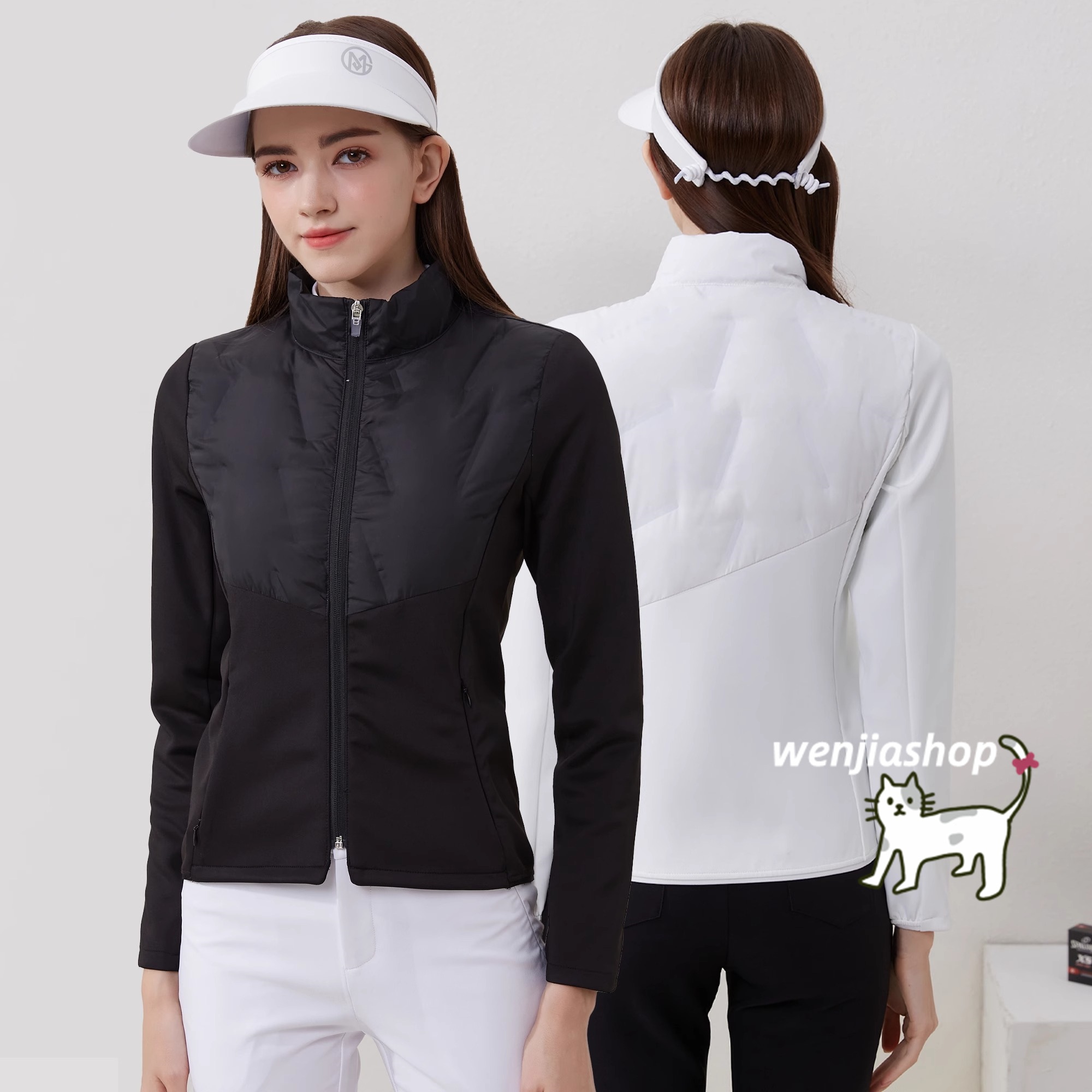 ゴルフウェア 2024 秋冬 レディース スポーツウェア トップス ダウンコート ダウンウェア ダウンジャケット アウター 黒 白 レッド 女性 冬服 秋服 テニスウェア 韓国風 11,188円