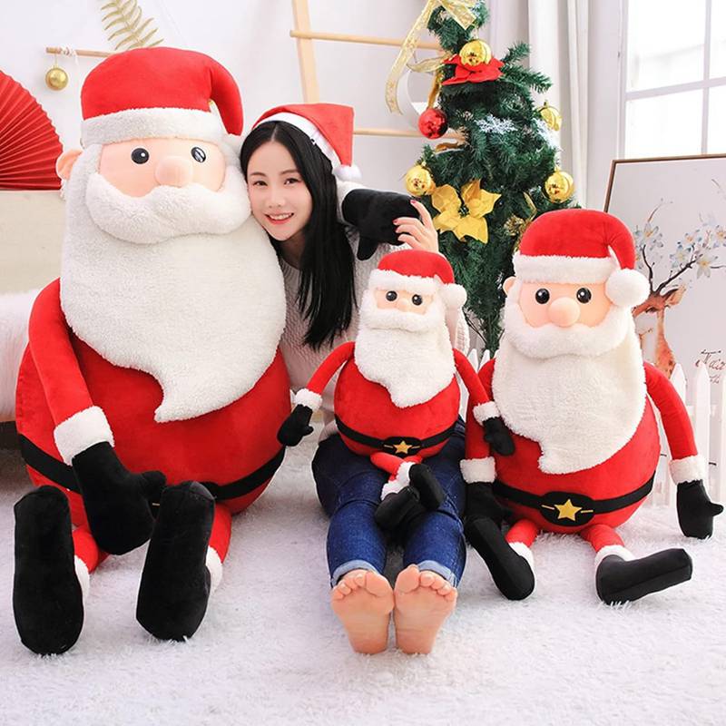 サンタクロース ぬいぐるみ 人形 可愛い 60cm おもちゃ 縫い包み クッション おしゃれ クリスマス装飾用 インテリア 置物 店飾り プレゼント ギフト 贈り物 誕生日 お祝い クリスマ