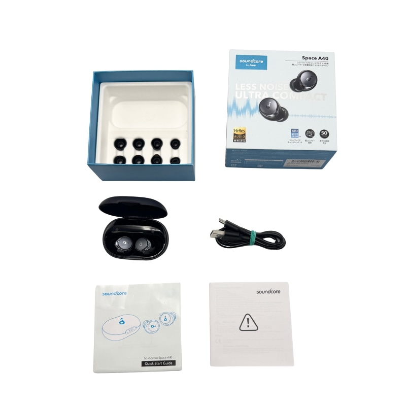 中古 Soundcore Space A40 完全ワイヤレスイヤホン PSE技術基準適 ブラック