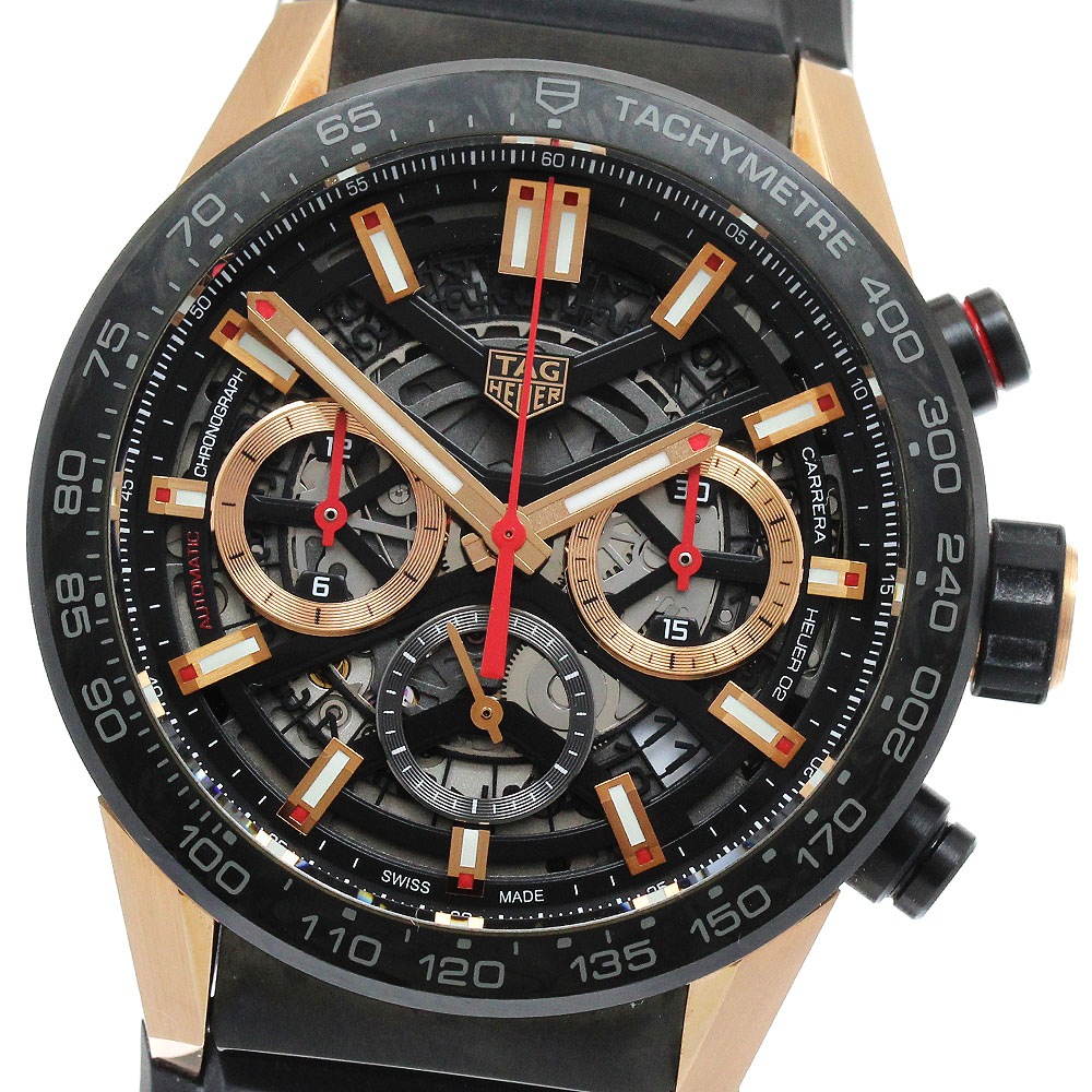 タグホイヤー TAG HEUER CBG2052.FT6143 カレラ クロノグラフ 350本限定 自動巻き メンズ 美品 箱・保証書付き_882473【中古】