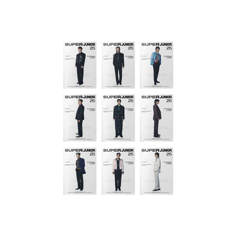 SUPER JUNIOR - SUPER JUNIOR25 / PHOTOBOOK / アルバム9種セット