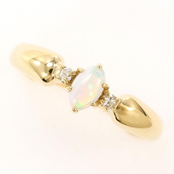 K9 リング 指輪 10.5号 オパール ジルコニア 総重量約1.8g ジュエリー 中古