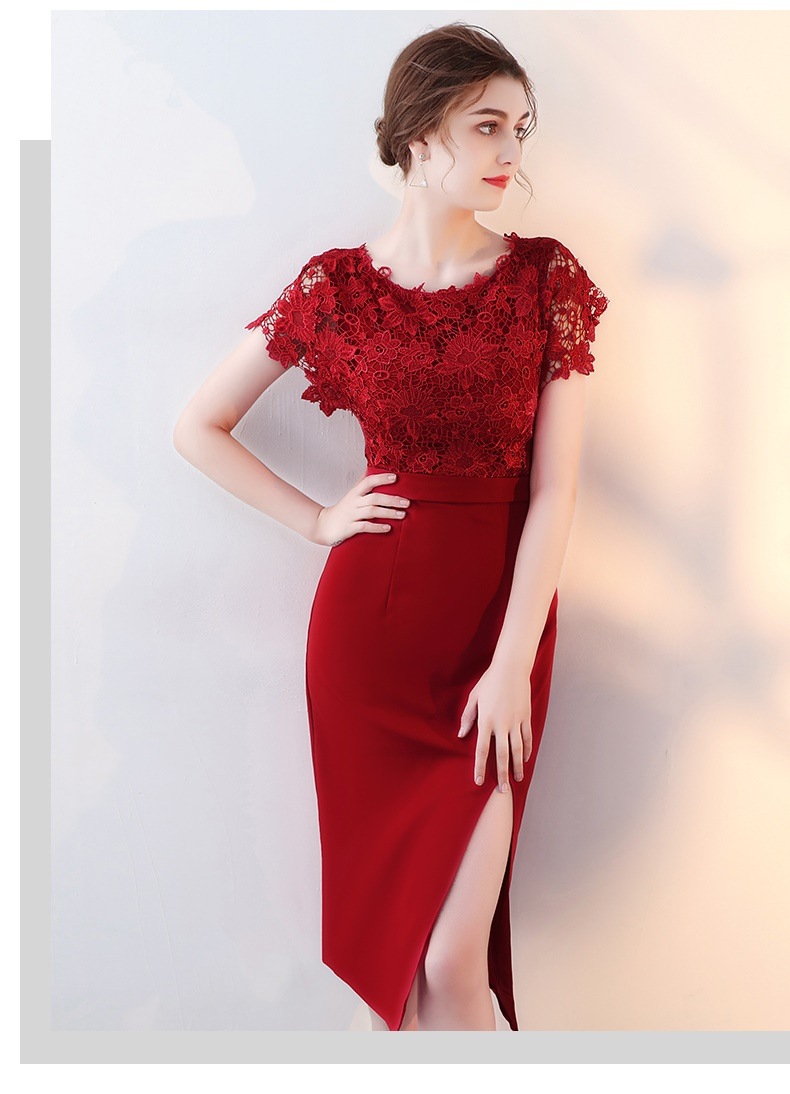 割引発見 ワンピース ドレス フォーマル お呼ばれ 二次会 披露宴 結婚式 パーティー 秋冬新作 Cgms 大人 40代 30代 代 ドレス カラー ワイン赤 Garces Org